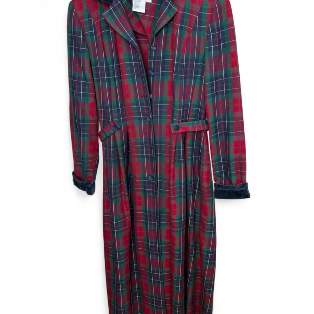 Chic Plaza South Plaid Long Sleeve Dress